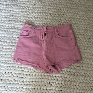 Zara jean shorts pink - size 6